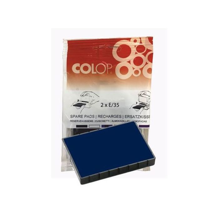 Colop Almohadilla E-35 Azul Blister -2U- Colop Almohadilla E-35 Azul Blister -2U-