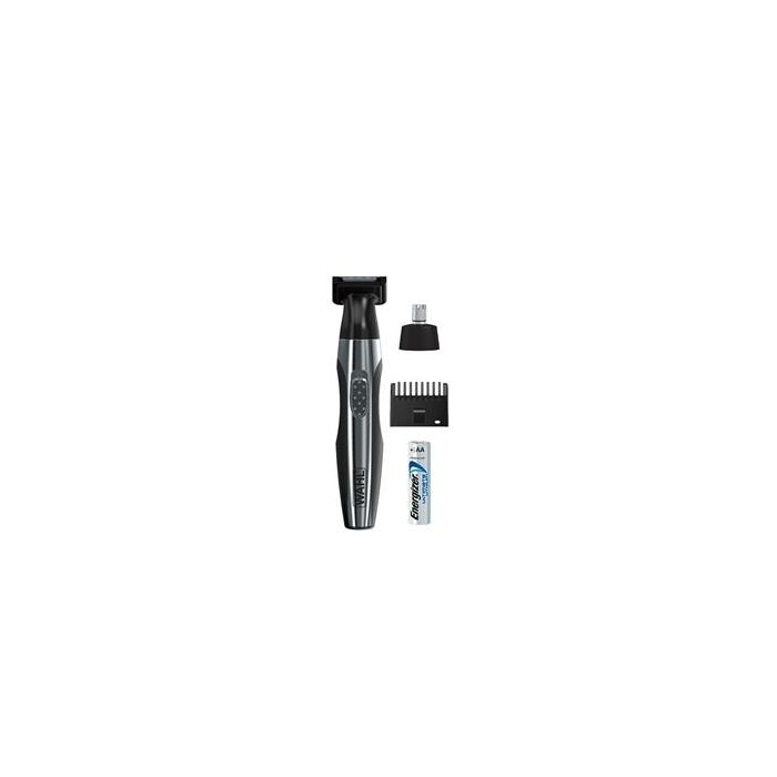 Cortabarbas Wahl QuickStyle - Recortadora de precisión con batería de litio, para líneas de cuello y patillas, referencia 1 Cortabarbas Wahl QuickStyle - Recortadora de precisión con batería de litio, para líneas de cuello y patillas, referencia 1