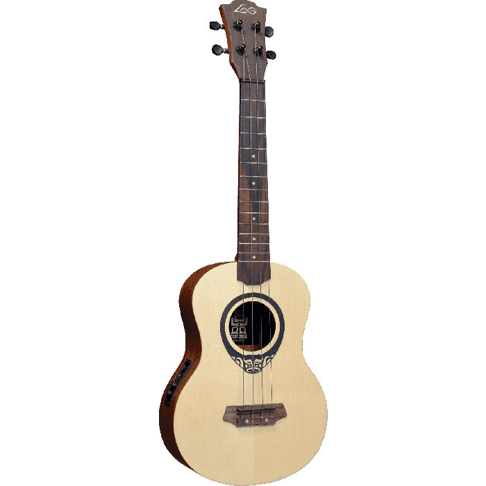 LAG Tiki Uku Tenor Electro Acustic Ukelele Tenor Abeto Macizo Natural Satinado Aquila