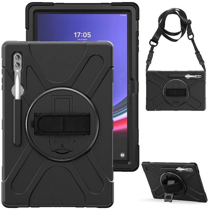 eSTUFF Funda AUSTIN Defender Negra para Galaxy Tab S10 Ultra / S9 Ultra / S8 Ultra sin protector de pantalla 1