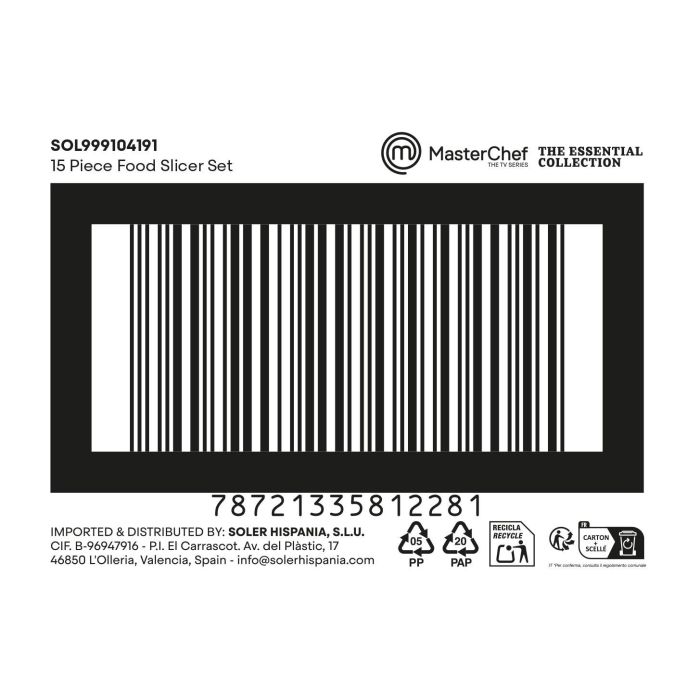 Inde Rallador Con Recipiente 4 Accesorios 1 kg (12 Unidades) 2