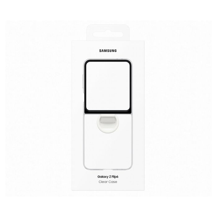 Samsung Funda Transparente con Anillo para Galaxy Z Flip7 FE | Z Flip6 Samsung Funda Transparente con Anillo para Galaxy Z Flip7 FE | Z Flip6