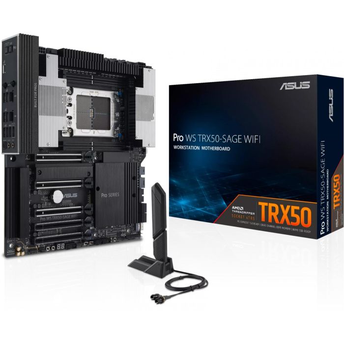 ASUS Pro WS TRX50-SAGE WiFi Placa Base AMD TRX50 Socket sTR5, DDR5, Wi-Fi 7, 90MB1FZ0-M0EAY0 0 ASUS Pro WS TRX50-SAGE WiFi Placa Base AMD TRX50 Socket sTR5, DDR5, Wi-Fi 7, 90MB1FZ0-M0EAY0 0