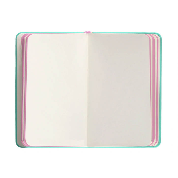 Antartik Cuaderno A6 Tapa Dura Hojas Lisas Rosa y Turquesa 100 Hojas 80gr FSC 7