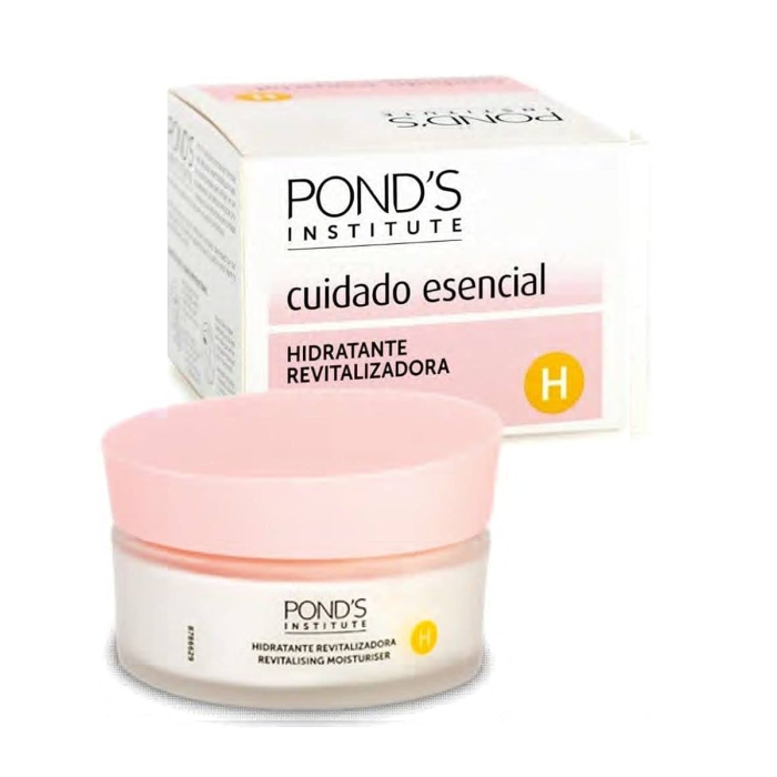 Pond'S Cuidado Esencial hidronutritiva Crema Facial Hidratante para Piel Normal a Seca con Vitamina E y Hydro-elastine 50 ml
