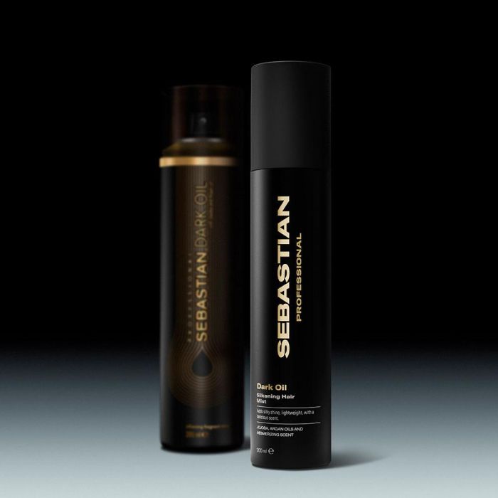 Sebastian Professionals DARK OIL Bruma Spray de Acabado Ligero para Cabello, Aporta Brillo y Controla el Frizz, 200 ml