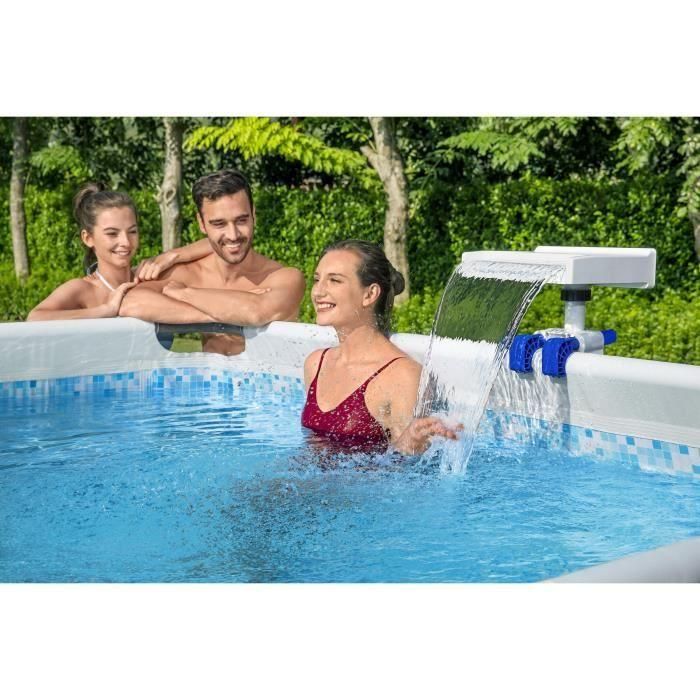 Bestway BES6941607347010 Fuente Cascada para Piscinas Elevadas con Iluminación LED 3