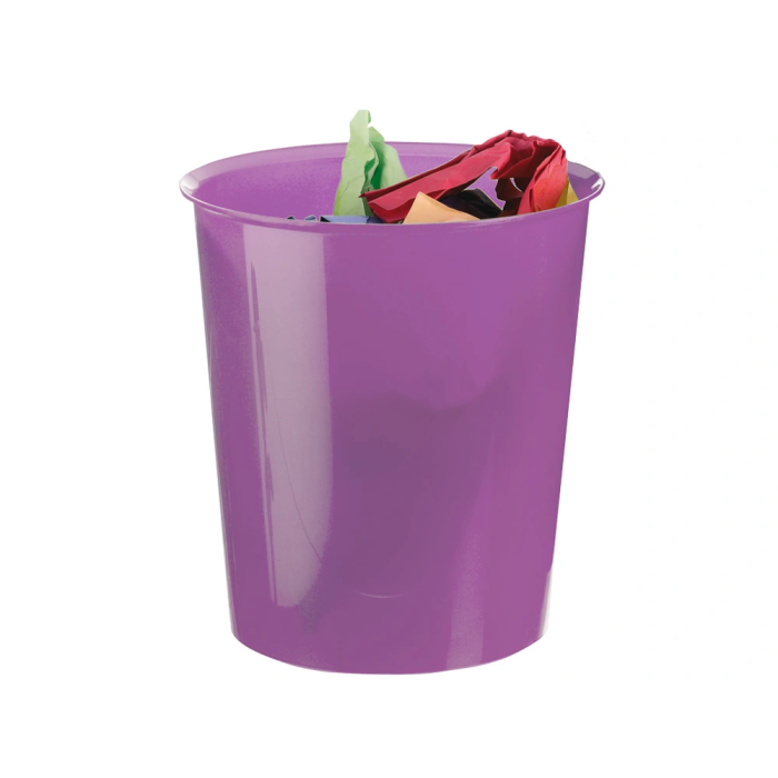 Archivo 2000 Papelera Plástico Violeta Translucido 16 Litros 290x310 mm 2