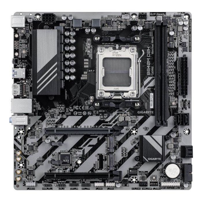 Gigabyte B840M D2H Placa Base Socket AM5 Micro ATX DDR5 PCIe 4.0 2.5GbE LAN para AMD Ryzen 9000/8000/7000 1 Gigabyte B840M D2H Placa Base Socket AM5 Micro ATX DDR5 PCIe 4.0 2.5GbE LAN para AMD Ryzen 9000/8000/7000 1
