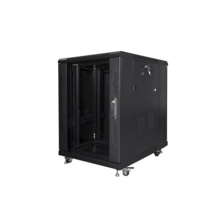 Lanberg FF01-6815-12B Armario Rack 15U Bastidor Independiente con Teclado de Bloqueo, Ruedas y Patas Ajustables, 800 kg, IP20, Negro 0 Lanberg FF01-6815-12B Armario Rack 15U Bastidor Independiente con Teclado de Bloqueo, Ruedas y Patas Ajustables, 800 kg, IP20, Negro 0