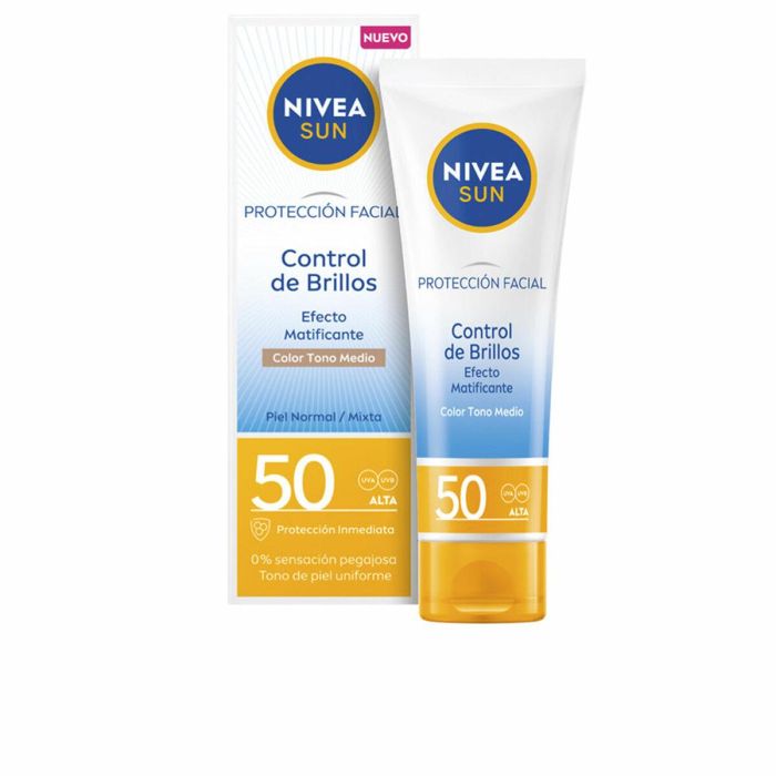 Nivea Sun Control Brillos Facial Matificante Medio Spf50