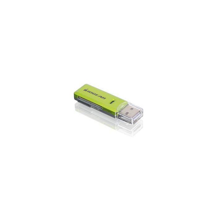 IOGEAR Lector/Grabador de Tarjetas SD/MicroSD/MMC USB 2.0 de Alta Velocidad para SDXC, SDHC, MMC