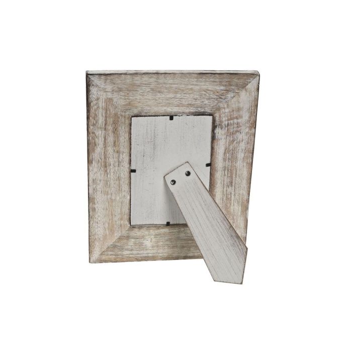 Marco Foto 10X15 Indio DKD Home Decor Blanco Natural 2 x 26.5 x 21 cm 1