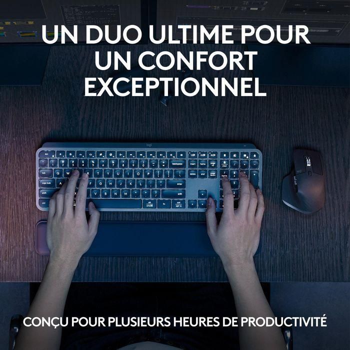 Logitech Combo MX Keys S con Ratón MX Master 3S y Reposamuñecas MX Palm Rest - Productividad y Confort 16