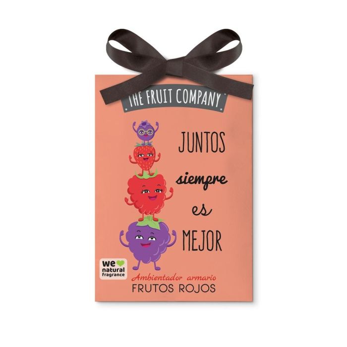 The Fruit Company Ambientador de Armario Frutos Rojos con Extractos Naturales de Cereza y Frambuesa para un Aroma Dulce y Excitante
