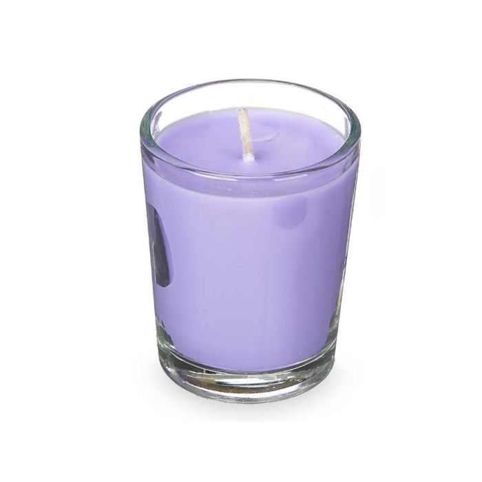 Set 6 Velas Vaso Vidrio Lavanda Acorde 16X6CM (12 Unidades) 1 Set 6 Velas Vaso Vidrio Lavanda Acorde 16X6CM (12 Unidades) 1