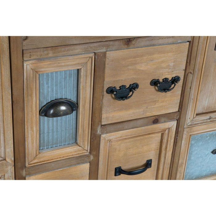 DKD Home Decor Buffet Cottage Marrón Natural Madera Metal con 5 Cajones y 2 Puertas, 116 cm Ancho 3 DKD Home Decor Buffet Cottage Marrón Natural Madera Metal con 5 Cajones y 2 Puertas, 116 cm Ancho 3