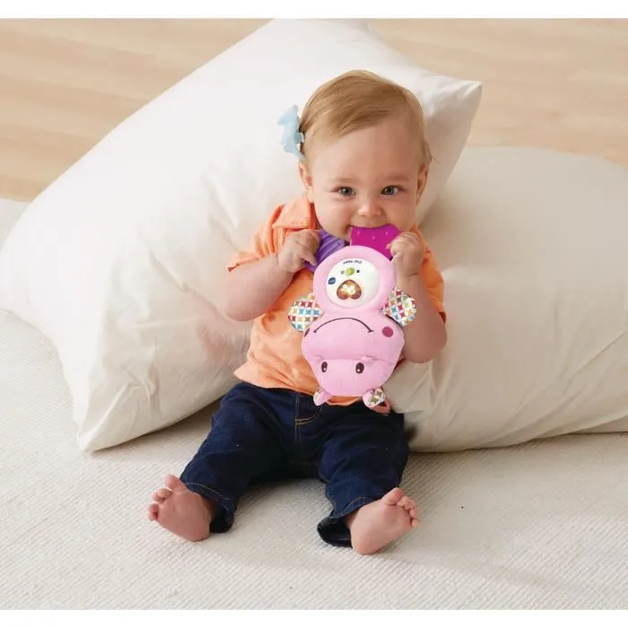 Vtech Baby Croc'hippo rosa - Sonajero musical para bebé con texturas y música 1
