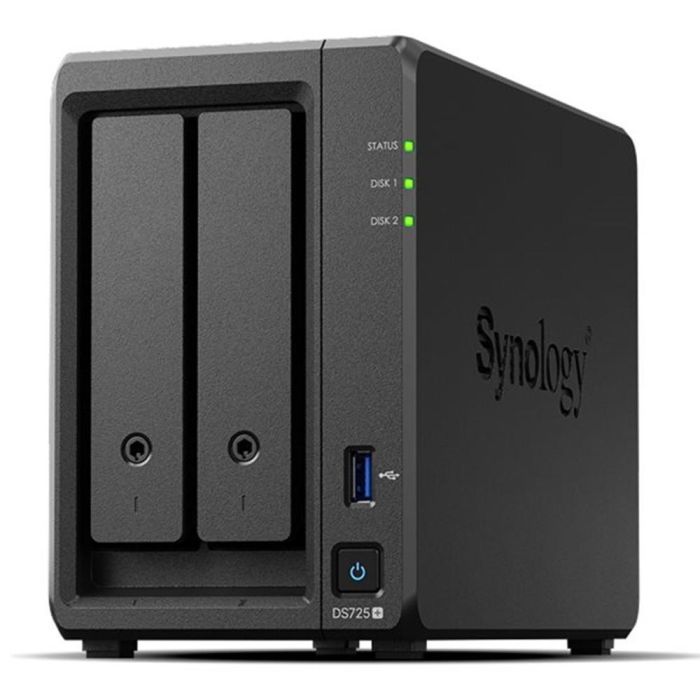 Synology Servidor NAS Disk Station DS725+ con 2 Bahías y 2 Discos de 16TB (32TB)