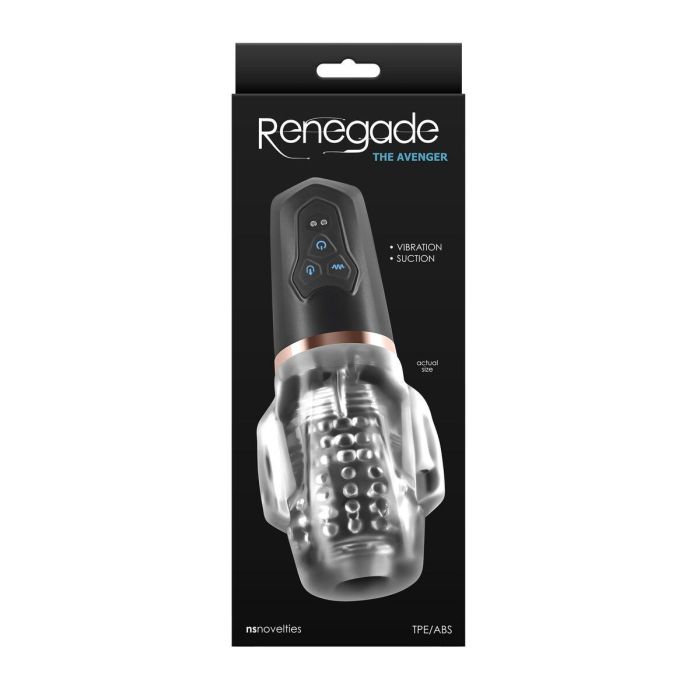 Masturbador Masculino NS Novelties Renegade Negro 1 Masturbador Masculino NS Novelties Renegade Negro 1