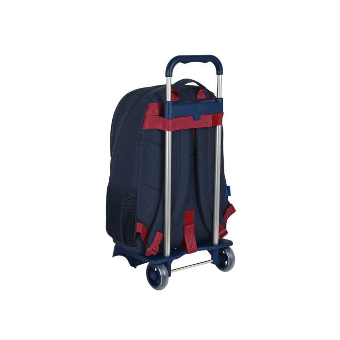 Mochila Escolar con Ruedas F.C. Barcelona Corporativa Azul Granate 32 x 44 x 16 cm 1