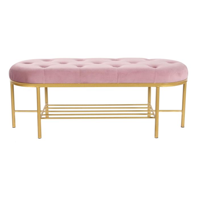 DKD Home Decor Descalzadora Rosa Dorado 35 x 40 x 100 cm 3