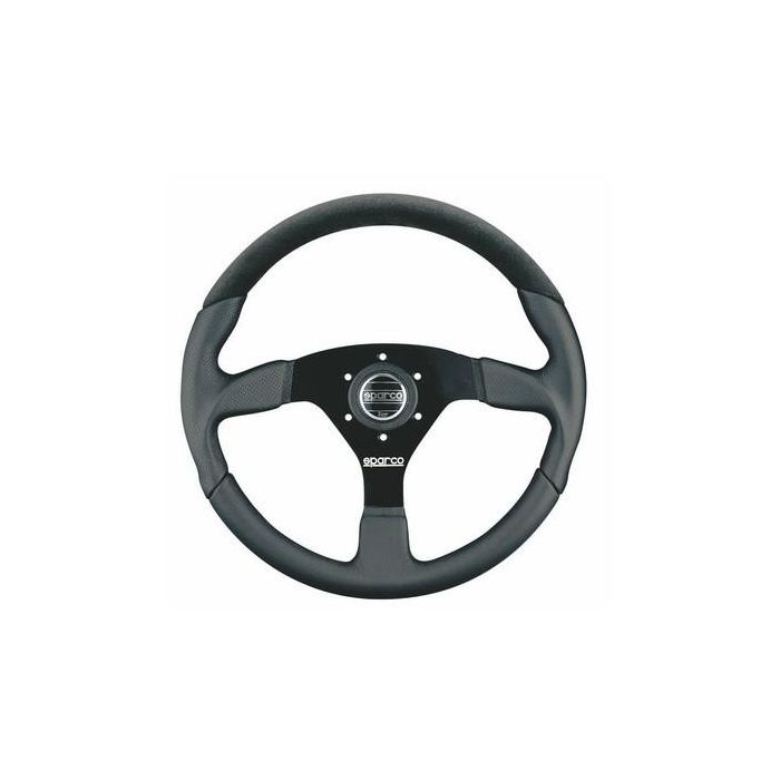 Sparco SP015TL522TUV Volante Deportivo L505 TUV Universal, Diámetro 350mm, Profundidad Plana, Terminación Piel/Ante Sparco SP015TL522TUV Volante Deportivo L505 TUV Universal, Diámetro 350mm, Profundidad Plana, Terminación Piel/Ante