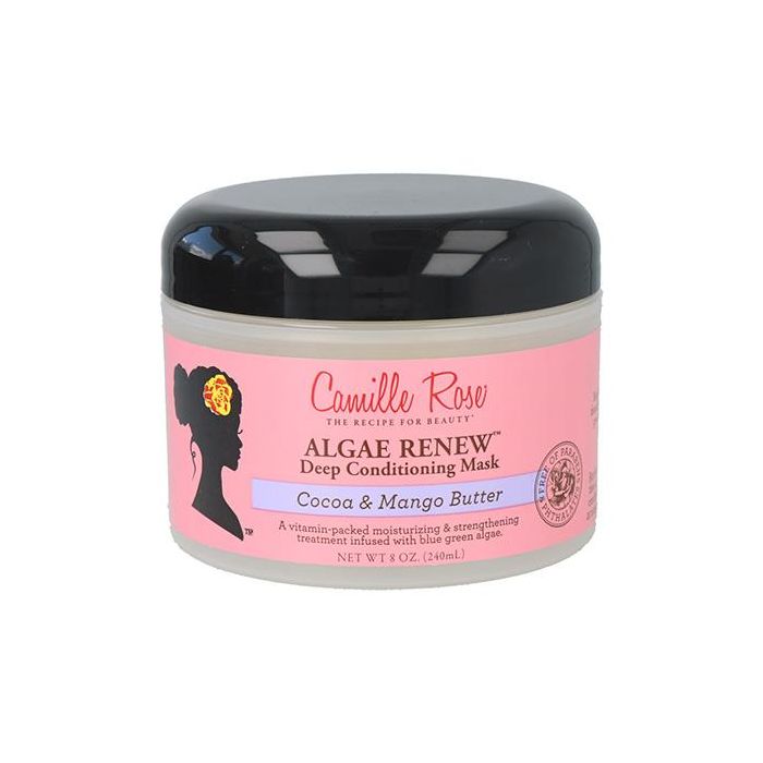 Camille Rose Algae Renew Deep Mascarilla Acondicionador 240 ml - Tratamiento hidratante y fortalecedor con algas verdiazules