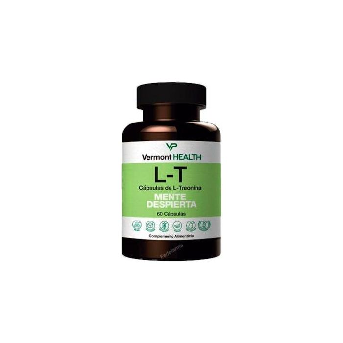 VERMONT HEALTH L-Treonina 430mg Enzime Lt Complemento Alimenticio 60 Cápsulas