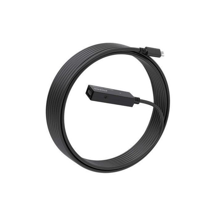 AISENS - CABLE USB 3.2 Gen1x1 PROLONGADOR CON AMPLIFICADOR, USB-C/M-USB-C/H, NEGRO, 5.0M 1