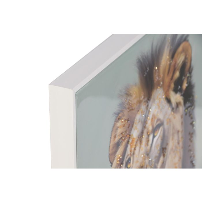 DKD Home Decor Cuadro León Lienzo MDF Azul Celeste 62 x 3.5 x 92 cm (2 Unidades) DKD Home Decor Cuadro León Lienzo MDF Azul Celeste 62 x 3.5 x 92 cm (2 Unidades)