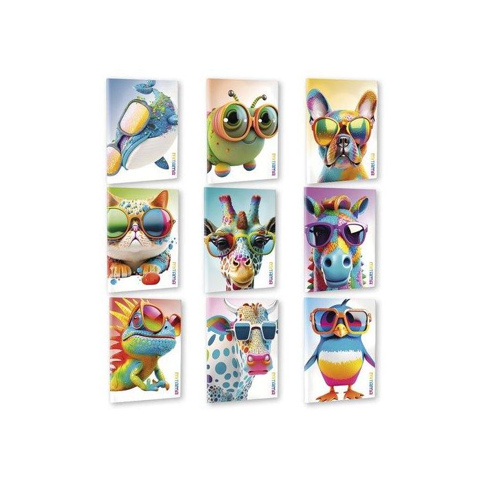 Libreta Mitama Coleccion Animal A4 42H 80G Cuadric. 5X5 Surtido