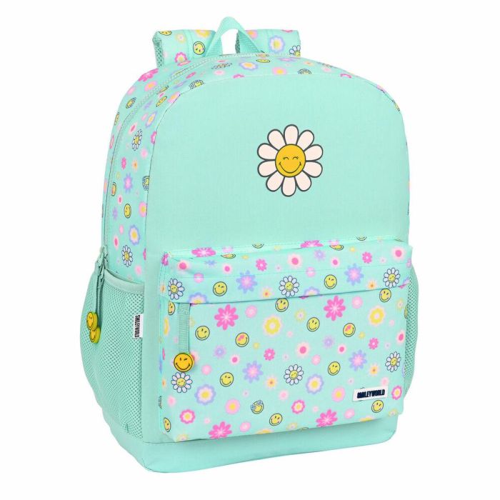 Mochila Escolar Smiley Summer fun Turquesa (32 x 43 x 14 cm) Mochila Escolar Smiley Summer fun Turquesa (32 x 43 x 14 cm)