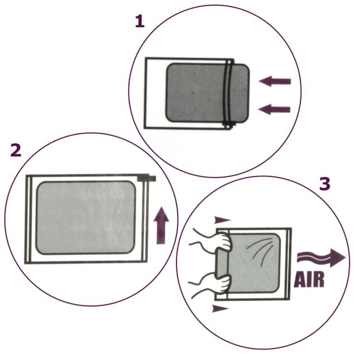 Jet Lag Juego de 2 Bolsas Vacío Maletas Reutilizables para Viaje S/L 35x50cm 40x60cm 3