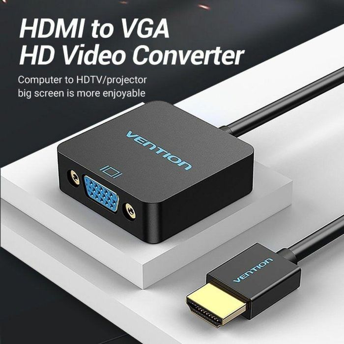Adaptador HDMI a VGA Vention ACPBB 15 cm 3 Adaptador HDMI a VGA Vention ACPBB 15 cm 3