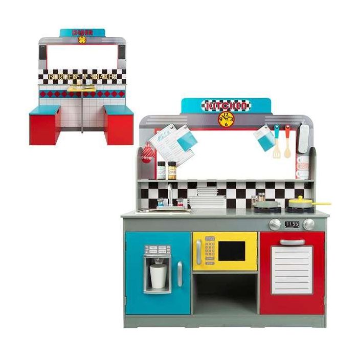 Cocina de Juguete Play & Learn Retro 90 x 104 x 58 cm 9