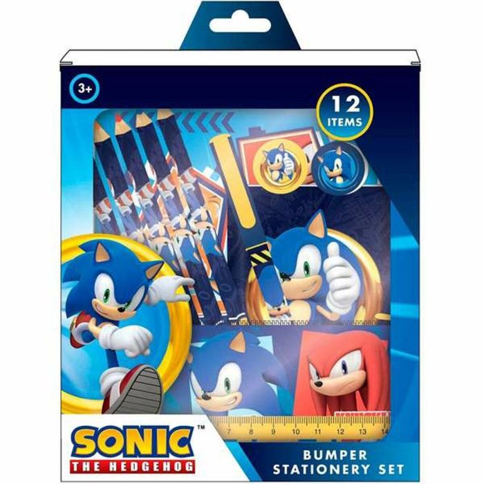 Set papelería sonic con 12 articulos. 29.5 x 22 x 3 cm. 1 Set papelería sonic con 12 articulos. 29.5 x 22 x 3 cm. 1