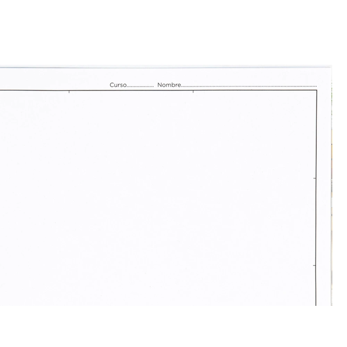 Liderpapel Bloc Dibujo Lineal 230x325mm 20 Hojas 130 gr/m2 Con Recuadro 3