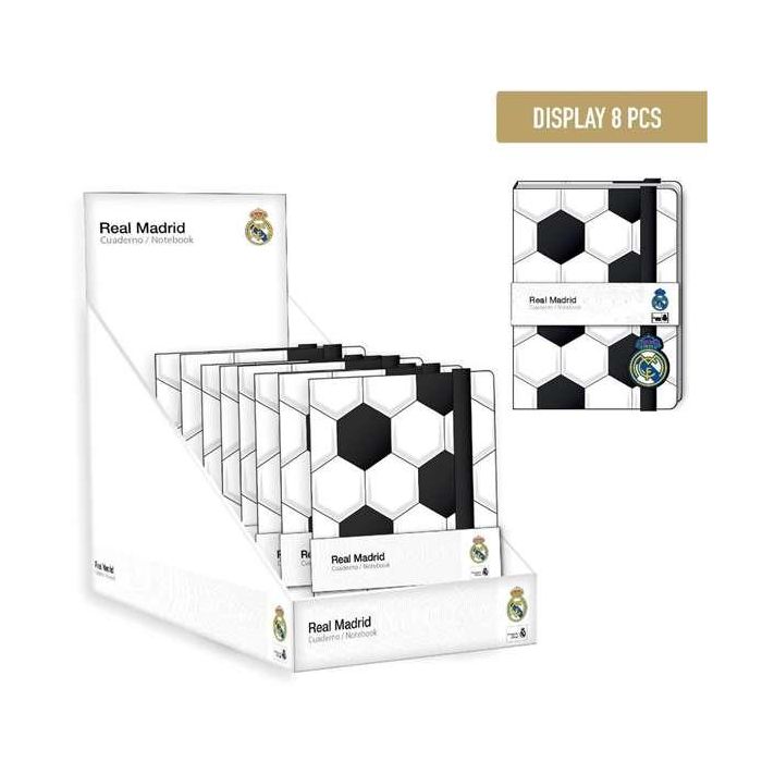 Real Madrid Cuaderno Acolchado Blanco 15x21x3 cm 1 Real Madrid Cuaderno Acolchado Blanco 15x21x3 cm 1