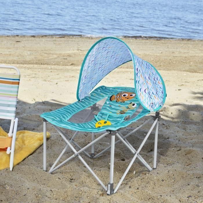 Hamaca plegable para bebé DISNEY BABY- NEMO- Pop 'N Chill, visera solar FPS +50 y bolsa de transporte incluidas 3 Hamaca plegable para bebé DISNEY BABY- NEMO- Pop 'N Chill, visera solar FPS +50 y bolsa de transporte incluidas 3