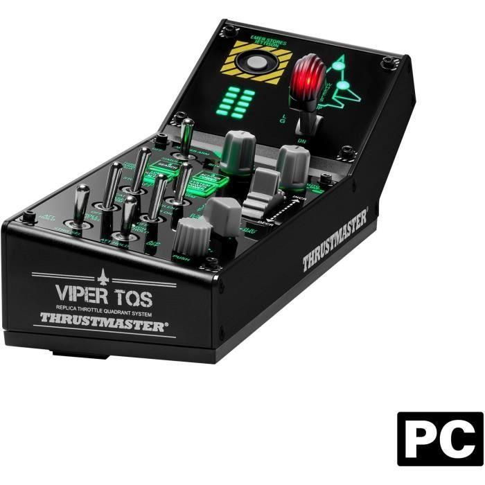 Thrustmaster VIPER Panel Negro USB Joystick/Palanca de control lateral + cuadrante de aceleración PC