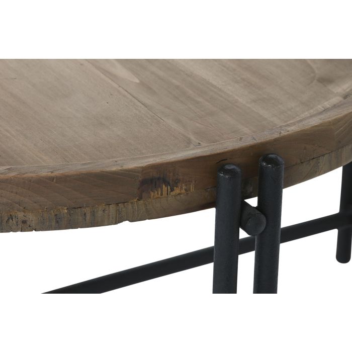 Mesa de Centro Home ESPRIT Madera Metal 90 x 90 x 45 cm 2