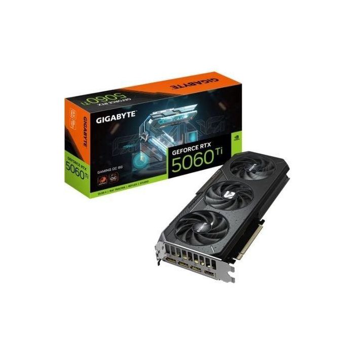 Gigabyte NVIDIA GeForce RTX 5060 Ti Gaming OC 8GB GDDR7 WINDFORCE 2647 MHz DLSS 4 Blackwell Tarjeta Gráfica 9VN506TGO8-00-G10 0 Gigabyte NVIDIA GeForce RTX 5060 Ti Gaming OC 8GB GDDR7 WINDFORCE 2647 MHz DLSS 4 Blackwell Tarjeta Gráfica 9VN506TGO8-00-G10 0