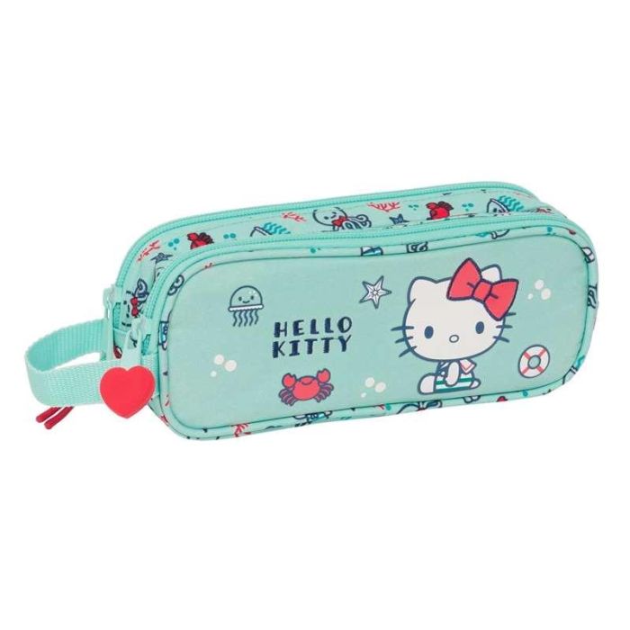 Portatodo Doble Hello Kitty Sea lovers Turquesa 21 x 8 x 6 cm 1 Portatodo Doble Hello Kitty Sea lovers Turquesa 21 x 8 x 6 cm 1