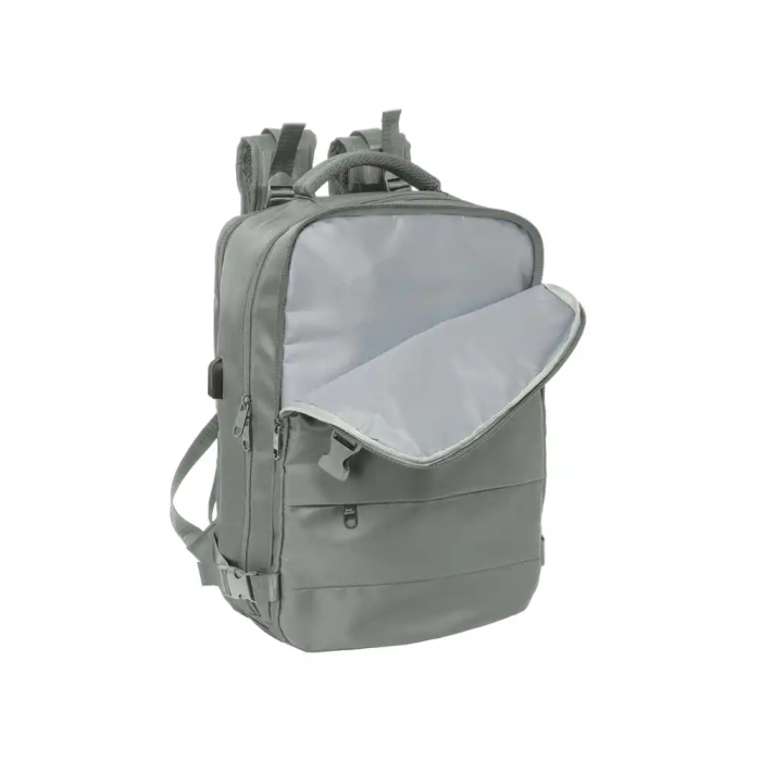 Safta Mochila Viaje Cabina Portatil 15,6'' Real Madrid Gris 29x44x19 cm 4