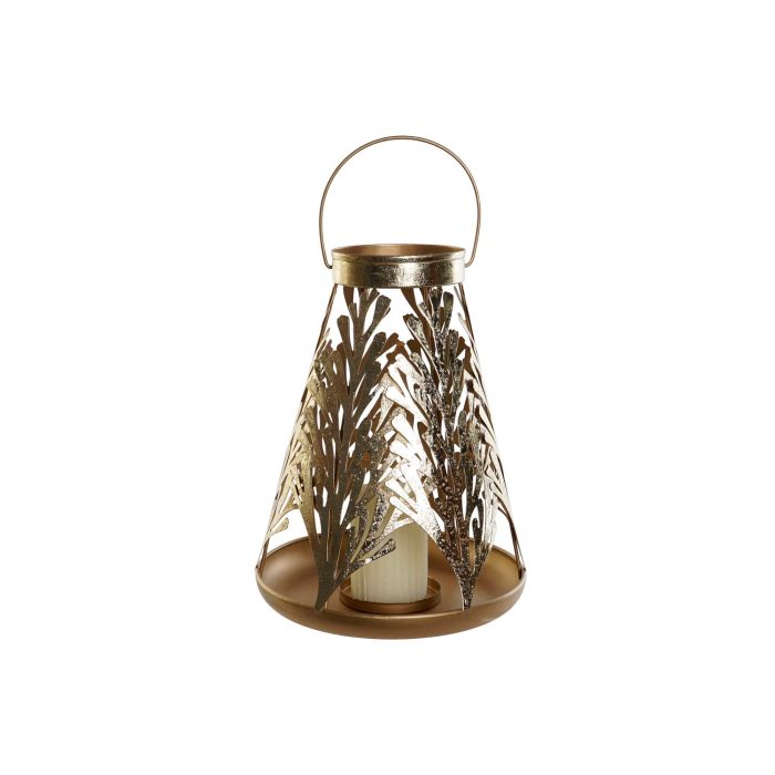 DKD Home Decor Farola Glam Dorada de Metal, Estilo Moderno, 42 cm Alto x 25x25 cm de Base. Lámpara de Pie para Salón Dormitorio 3