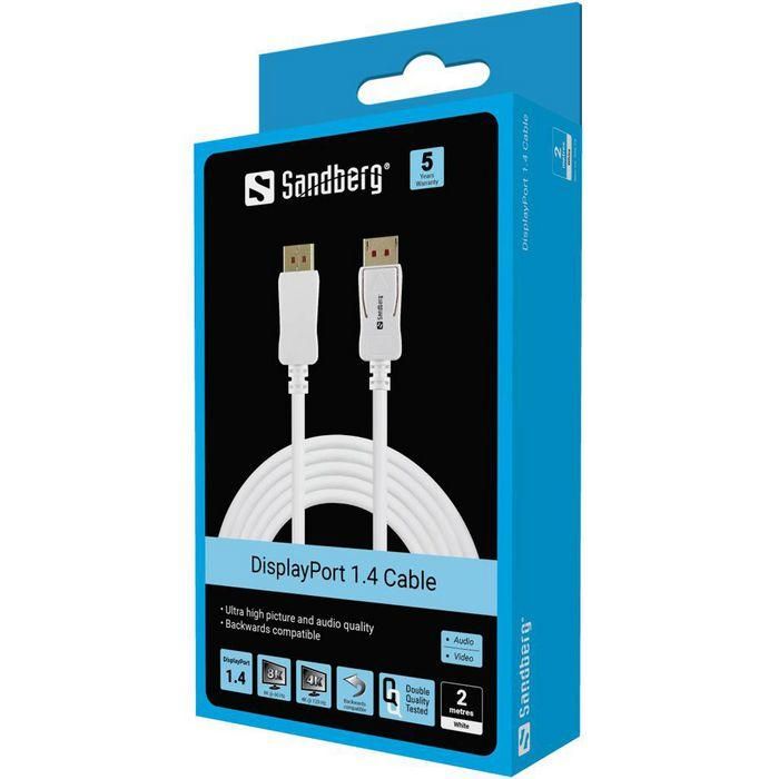 Sandberg DisplayPort 1.4 8K60Hz 2m 1 Sandberg DisplayPort 1.4 8K60Hz 2m 1