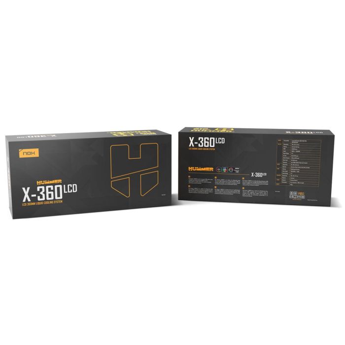 Nox Hummer X-360 LCD Kit Refrigeración Líquida AIO con Pantalla Personalizable, 360mm, 3 Ventiladores PWM, 300W TDP, Compatible Intel/AMD 1 Nox Hummer X-360 LCD Kit Refrigeración Líquida AIO con Pantalla Personalizable, 360mm, 3 Ventiladores PWM, 300W TDP, Compatible Intel/AMD 1