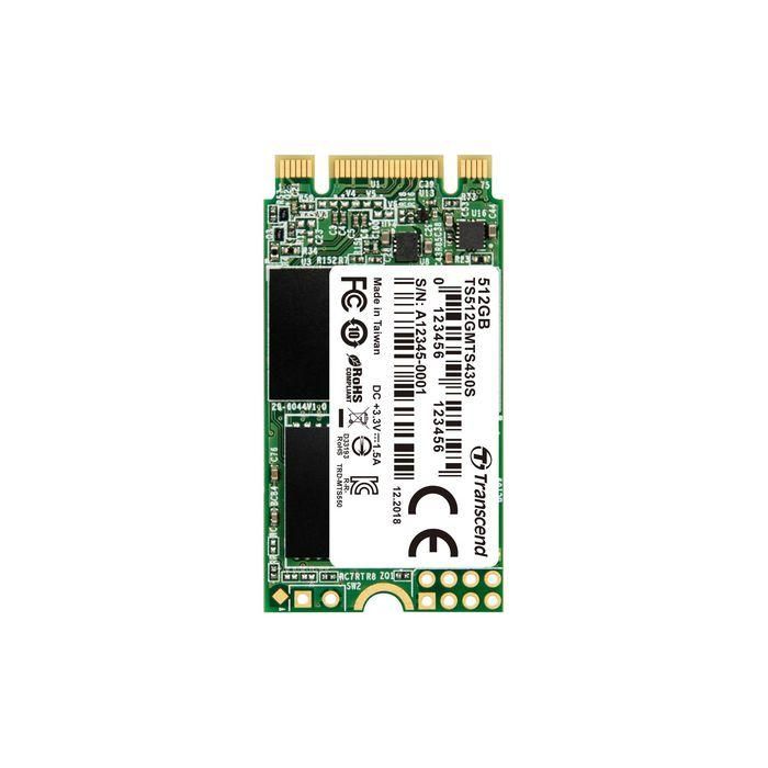 Transcend Transcend MTS430S, 512GB, M.2 SSD, SATA III 6Gb/s, 560/500MB/s 1 Transcend Transcend MTS430S, 512GB, M.2 SSD, SATA III 6Gb/s, 560/500MB/s 1