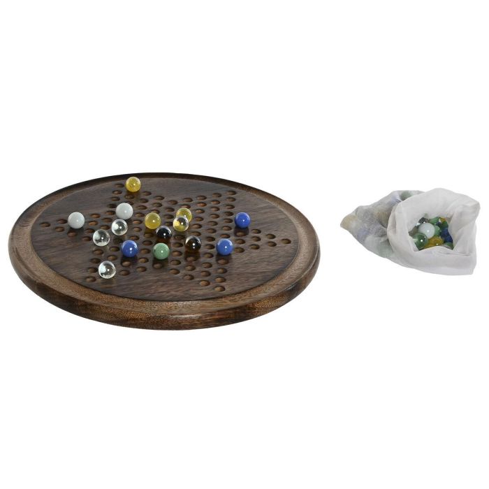 DKD Home Decor Juego de Mesa Solitario Decorativo Estilo Colonial Madera de Mango y Acacia Marrón 30x30x2 cm DKD Home Decor Juego de Mesa Solitario Decorativo Estilo Colonial Madera de Mango y Acacia Marrón 30x30x2 cm